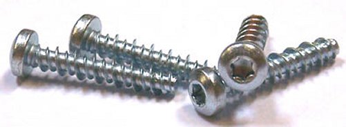 225) #2 x 3/8 High Low Style Thread Forming Screws/Six-Lobe (Torx)/Pan Head/Steel/Zinc